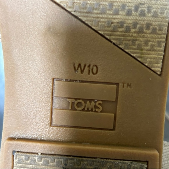 TOMS Sandals Womens Size 10 Open Toe Slip On Open Toe Adjustable Strap‎ Shoes - Picture 8 of 8